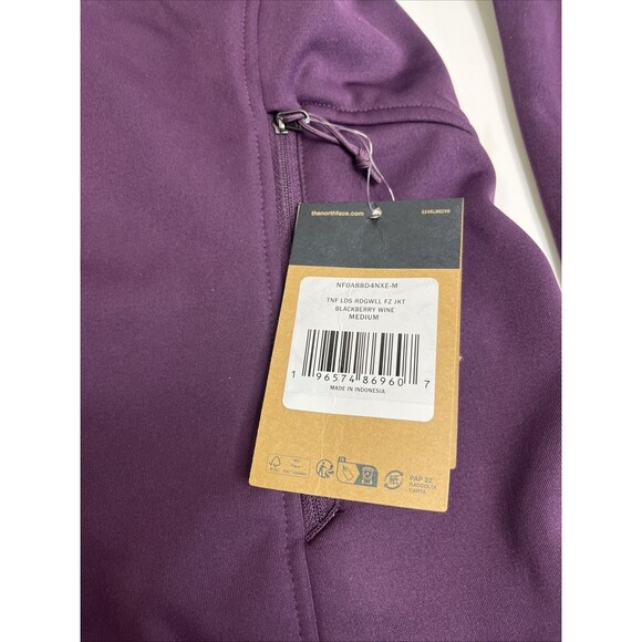 NWT The North Face Women’s Ridgewall Jacket Purple Blackberry Wine M - Picture 3 of 12